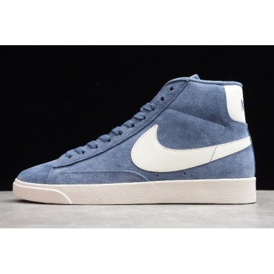 Nike Blazer Mid Vintage Mavi Kaykay Ayakkabı Türkiye - W94TCD4A